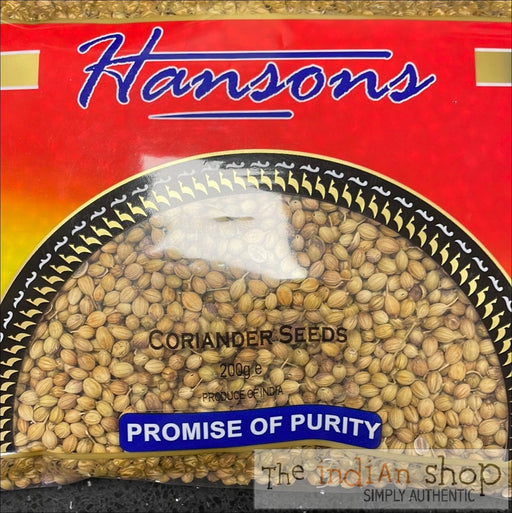 Hansons Coriander Whole - 200 g - Spices
