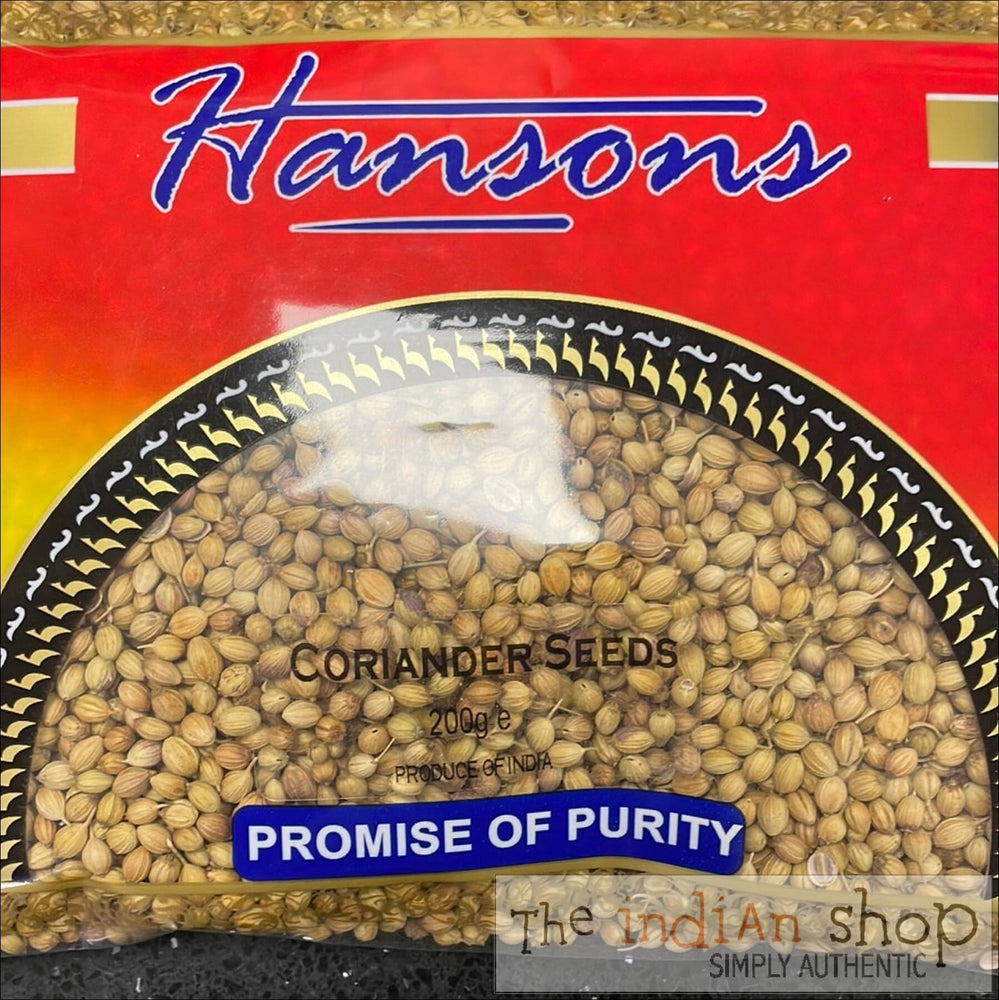 Hansons Coriander Whole - 200 g - Spices