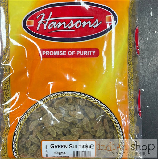 Hansons Green Raisins - Nuts and Dried Fruits