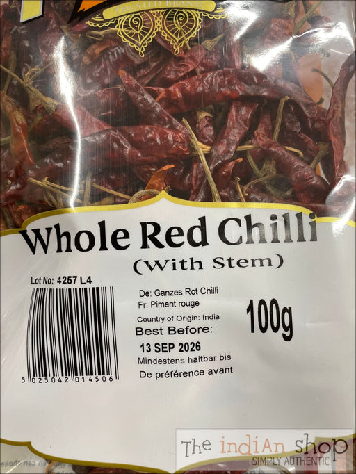 Fudco Whole Chilli - 100 g - Spices