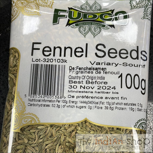 Fudco Fennel Seeds - 100 g Spices
