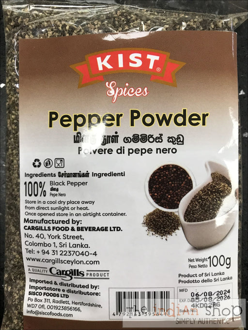 Kist Black Pepper Coarse - 100 g - Spices