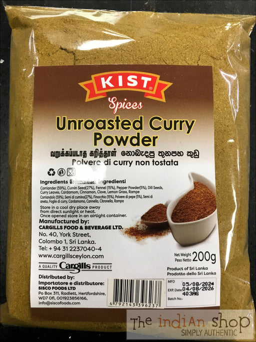 Kist Srilankan Curry Powder Unroasted - 200 g - Spices mixes