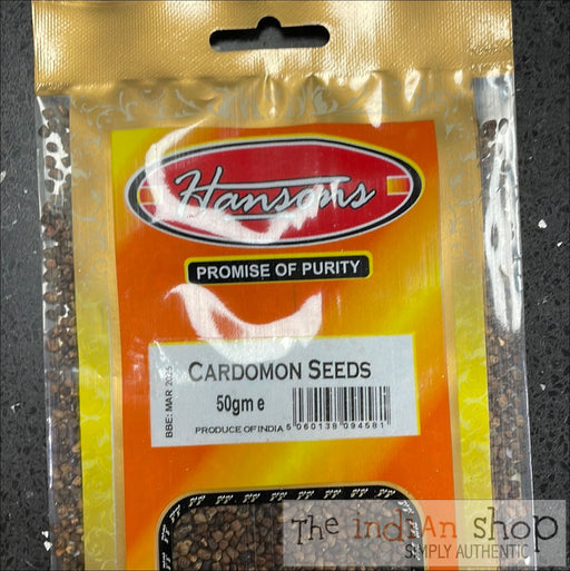 Hansons Cardamom Seeds - 50 g - Spices