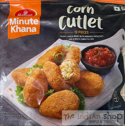 Haldiram Corn Cutlet - 340 g - Frozen Snacks