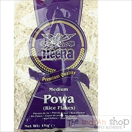 Heera Rice Flakes Powa Medium - 1 KG - Other Ground Flours