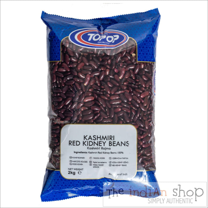 Top Op Kashmiri Red Kidney Beans - 2 Kg - Lentils