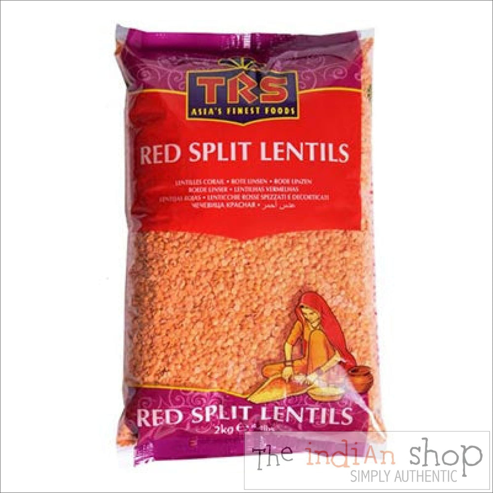 TRS Red Split Lentils - 2 Kg - Lentils