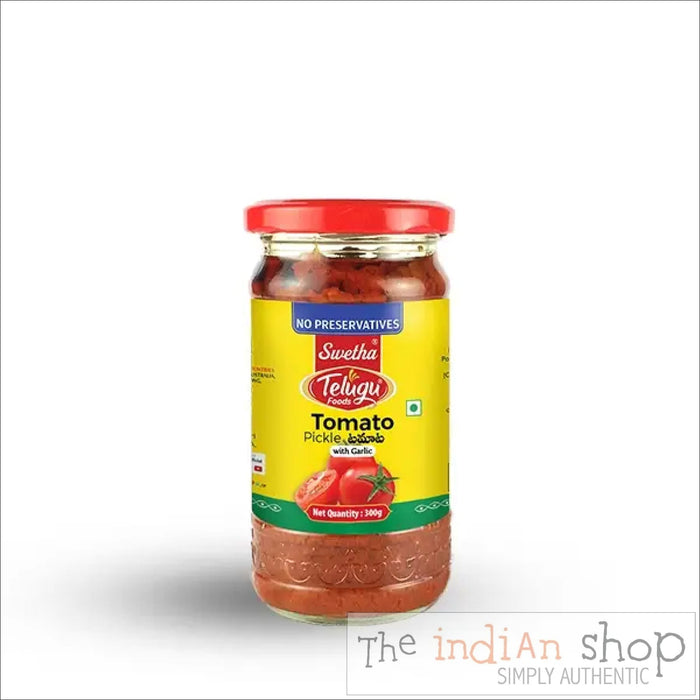 Telugu Foods Tomato (with Garlic) Pickle - 300 g - Pastes