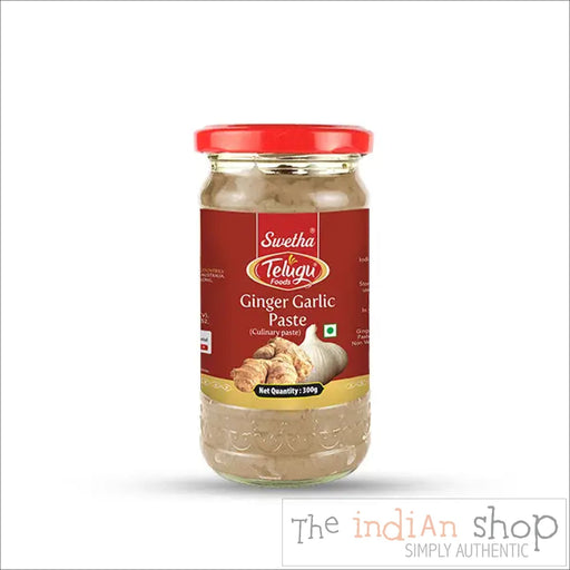 Telugu Foods Ginger Garlic Paste - 300 g - Pastes