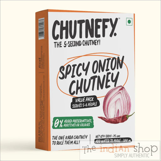 Chutnefy Spicy Onion Chutney - 25 g - Chutneys