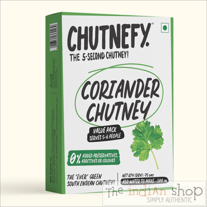 Chutnefy Coriander Chutney - 30 g - Chutneys