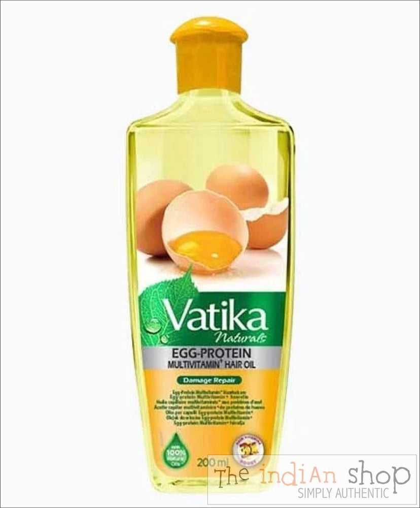 Dabur Vatika Egg Protien Hair Oil - 200 ml - Beauty and Health