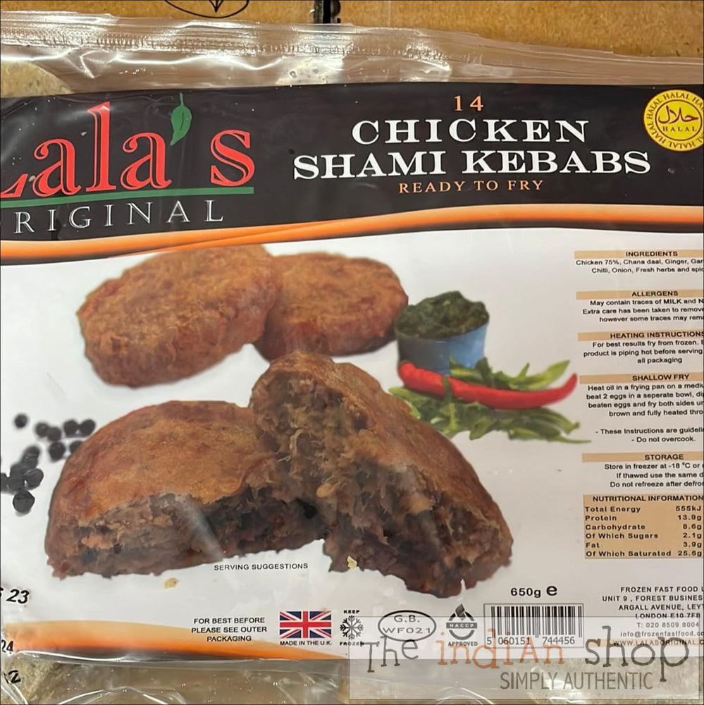 Lala’s Chicken Shami Kebab - 650g - Frozen Non Vegetarian Food