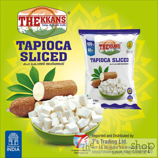 Thekkans Frozen Tapioca Sliced (cassava) - 908 g - Frozen Vegetables