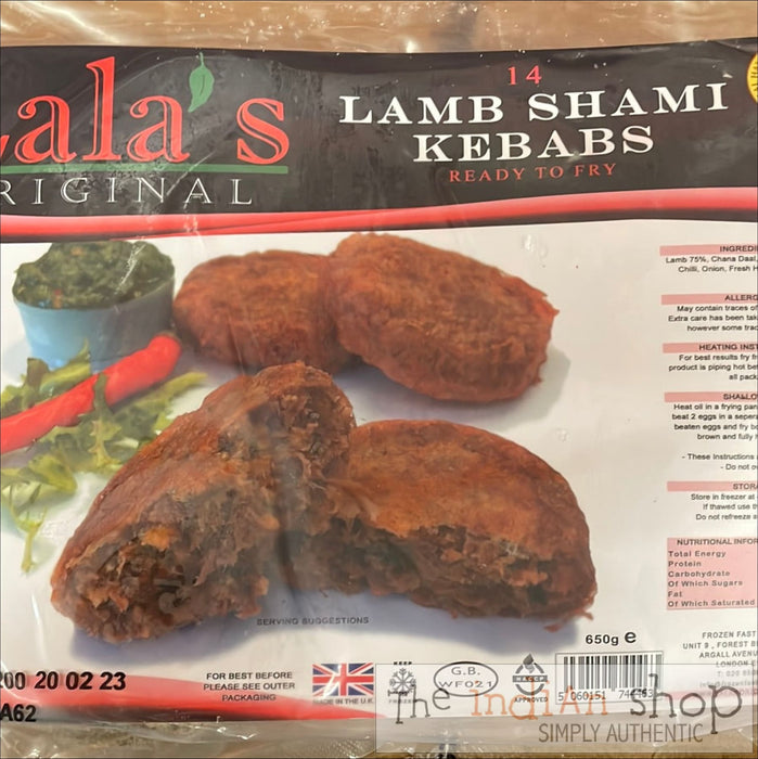 Lala’s Lamb Shami Kebab - 650g - Frozen Non Vegetarian Food