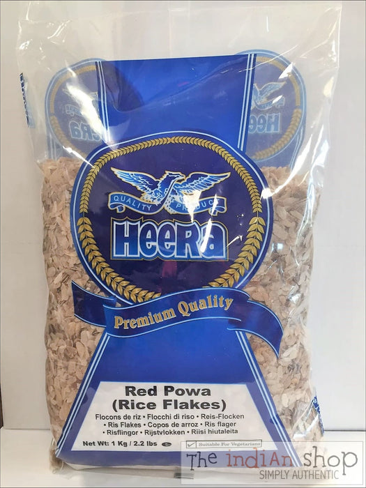 Heera Red Powa Medium (Red Rice Flakes) - Other Ground Flours