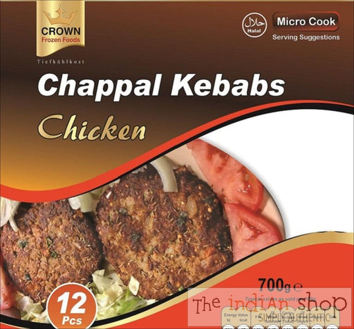 Crown Chicken Chappal Kebabs - 700 g - Frozen Non Vegetarian Food