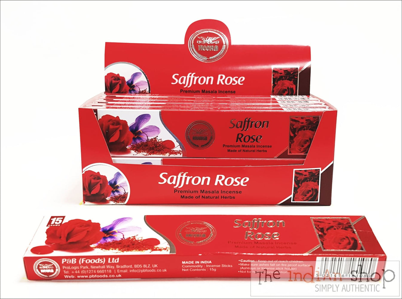 Heera Saffron Rose Agarbatti( Incense Sticks) - Pooja Items