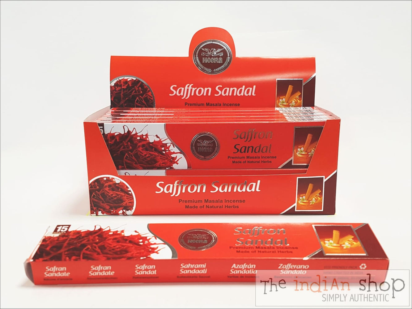 Heera Saffron Sandal Agarbatti( Incense Sticks) - Pooja Items