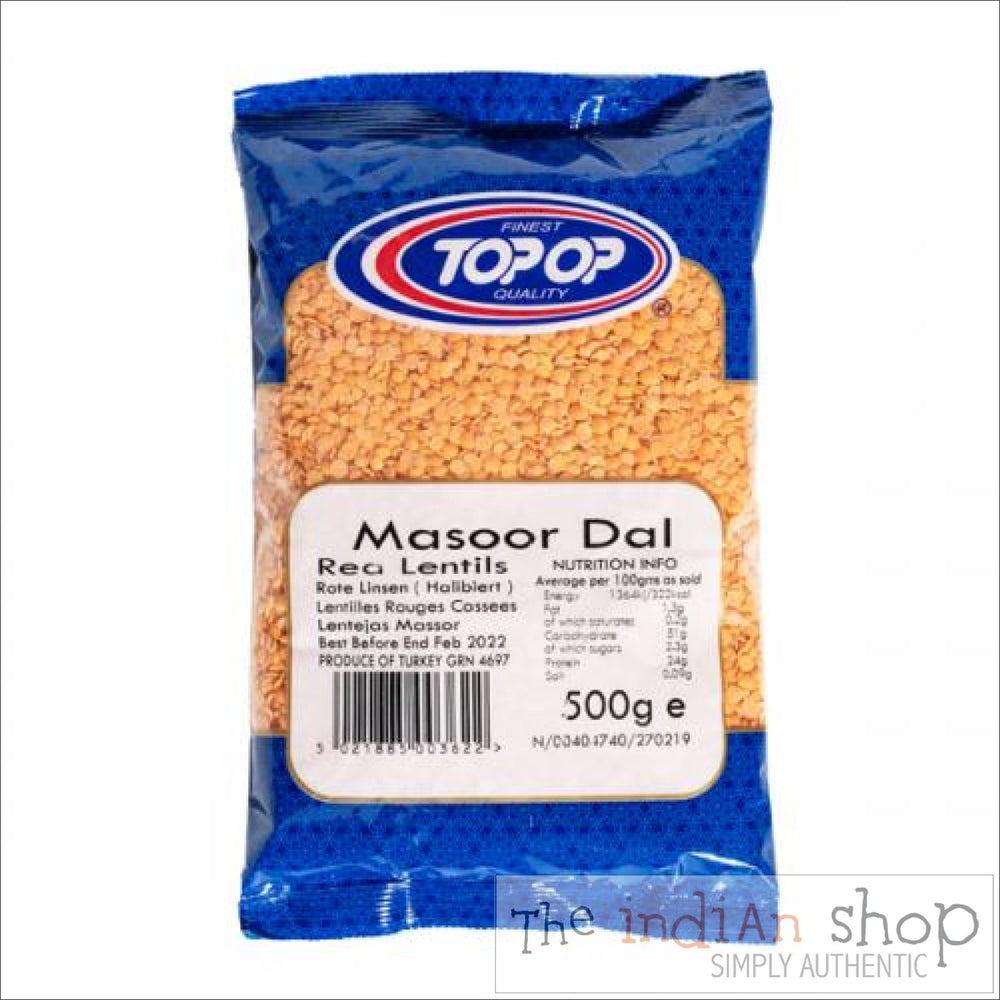 Top Op Masoor Dall (Red Lentil) - 500 g - Lentils
