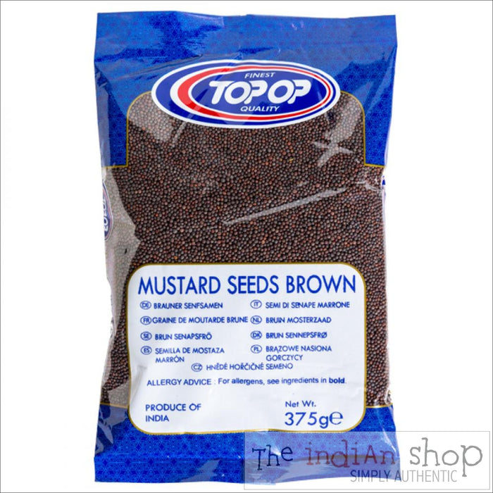 Top Op Brown Mustard Seeds - 375 g - Spices