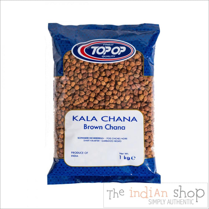 Top Op Brown Chick Peas (Kala Chana) - 1 Kg - Lentils