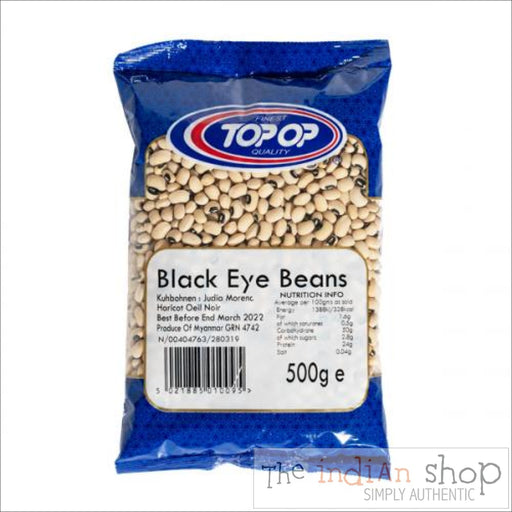 Top Op Black Eye Beans - 500 g - Lentils