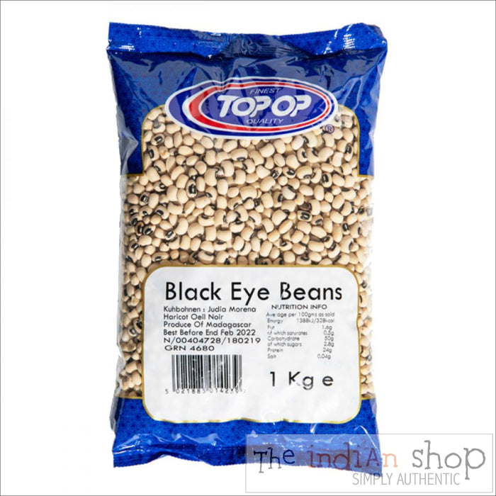 Top Op Black Eye Beans - 1.5 Kg - Lentils