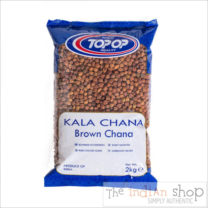 Top Op Brown Chick Peas (Kala Chana) - 2 Kg - Lentils