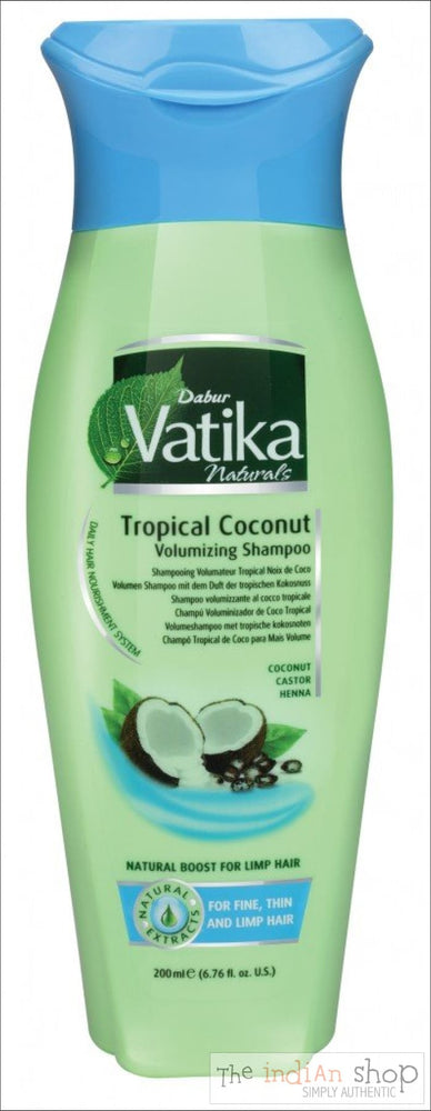 Dabur Vatika Tropical Coconut Volumizing Shampoo - Beauty and Health