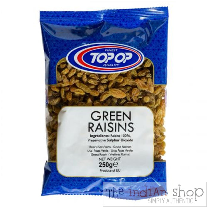 Top Op Green Raisins - 250 g - Nuts and Dried Fruits