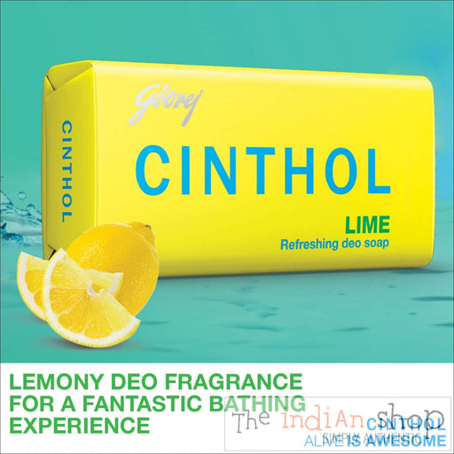 Cinthol Lime Fresh Soap - 125 g - Beauty and Health