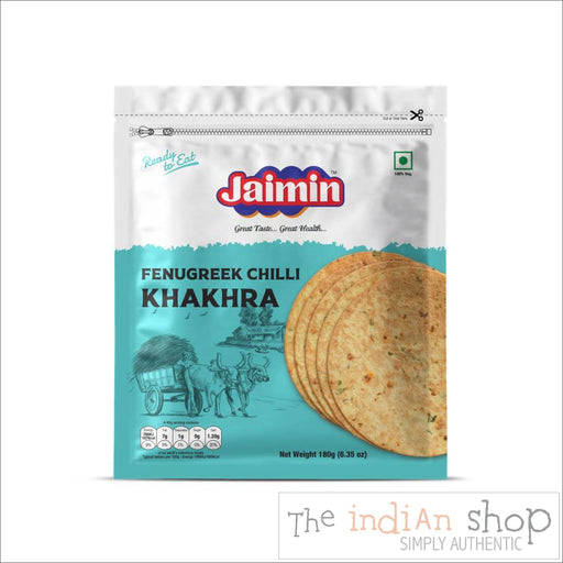 Jaimin Fenugreek Chilli Khakhra - 180 g - Snacks