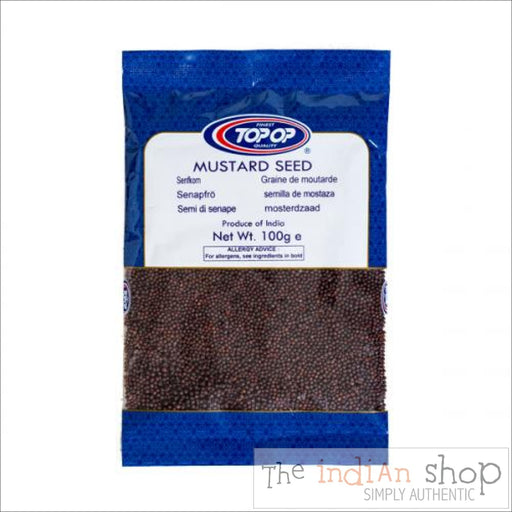 Top Op Brown Mustard Seeds - 100 g - Spices