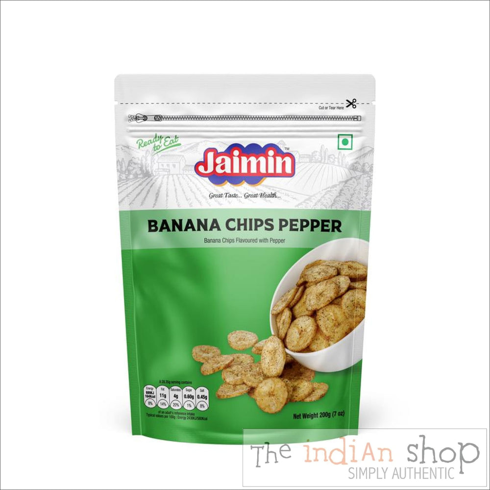 Jaimin Banana Chips Pepper - 200 g - Snacks