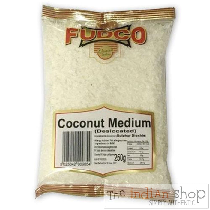 Fudco Coconut Desiccated Medium - 250 Grams - Other Ground Flours