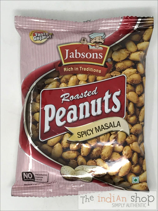 Jabsons Roasted Peanuts Spicy Masala - 140 g - Snacks