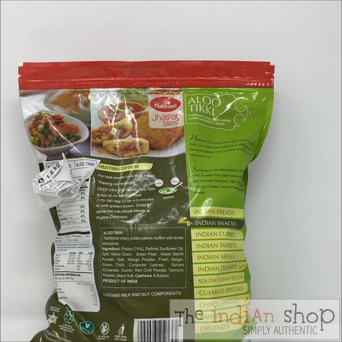 Haldiram Aloo Tikki - Frozen Snacks