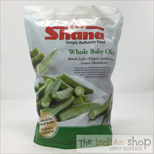 Shana Whole Baby Okra - 300 g - Frozen Vegetables