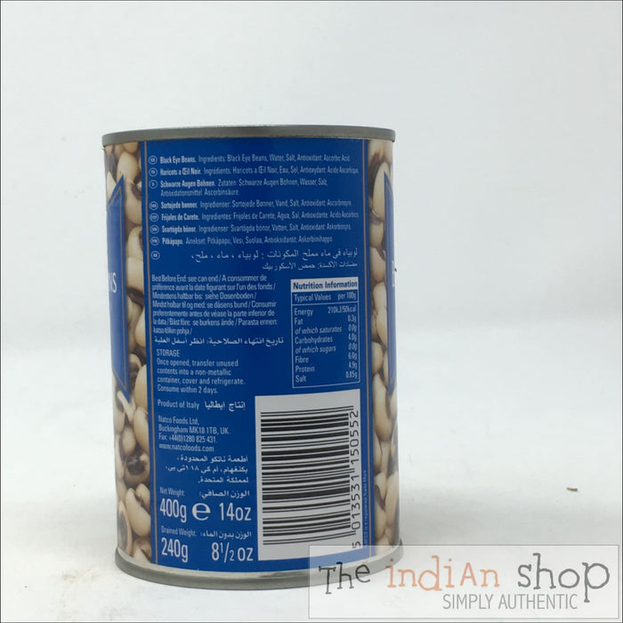 Natco Black Eye Beans - 400 g - Canned Items