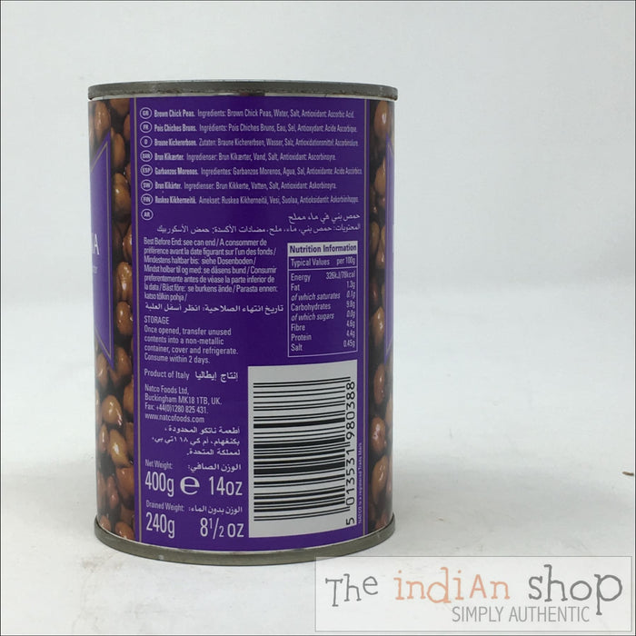 Natco Kala Chana Boiled - 400 g - Canned Items