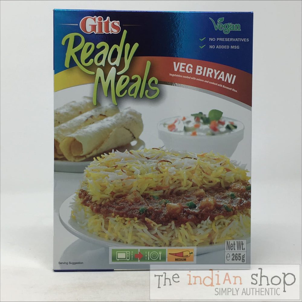 GITS Ready Meals Veg Biryani RTE - 265 g - Ready to eat