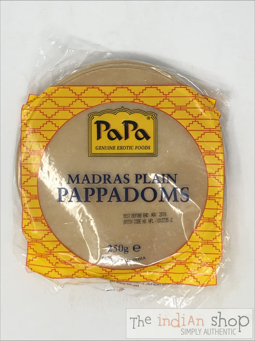 Papa Madras Papadadoms - Appallams
