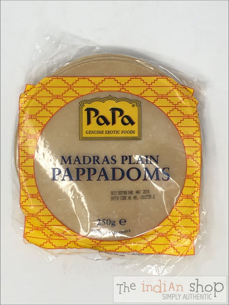 Papa Madras Papadadoms - Appallams