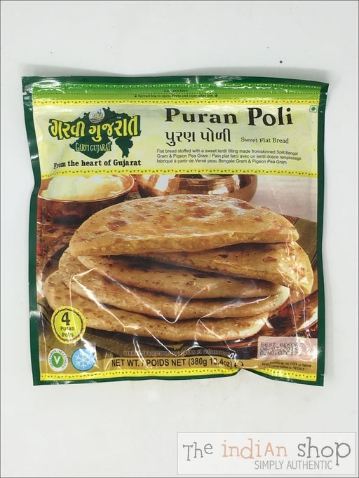 Garvi Gujarat Puran Poli - 380 g - Frozen Indian Breads