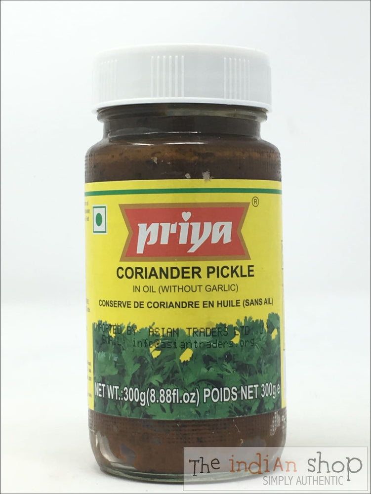 Priya Coriander Pickle - 300 g - Pickle
