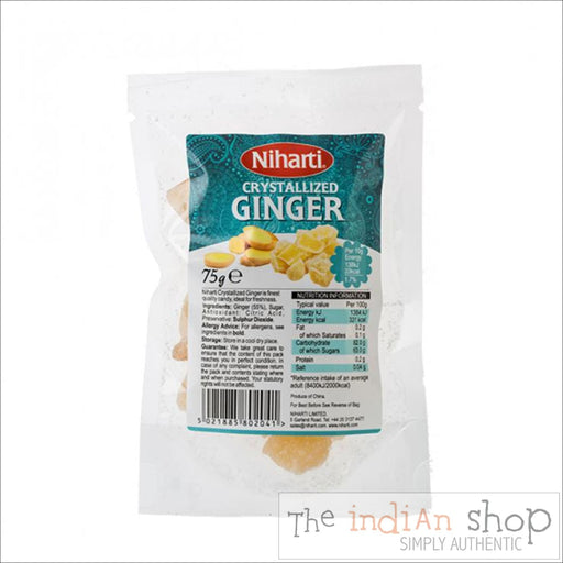 Niharti Crystallised Ginger - 75 g - Spices