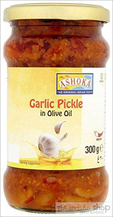 Ashoka Garlic Pickle in Olive Oil - 300 g - Pickle