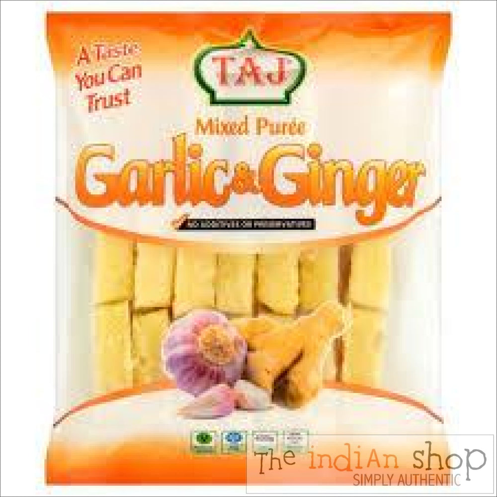 Taj Garlic and Ginger Cubes - 400 g - Frozen Vegetables